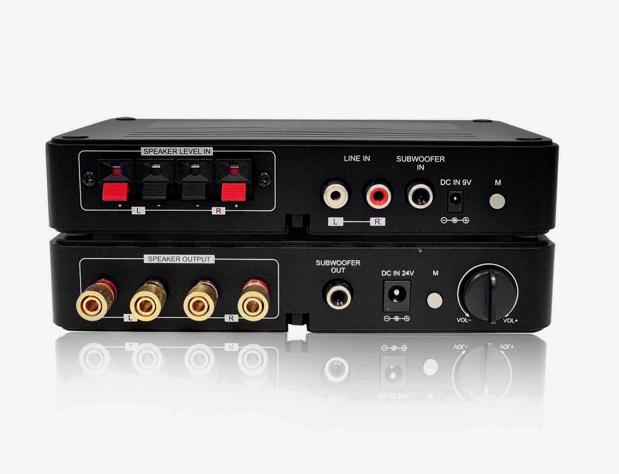(Outlet/Refurbished) WSA-5RP-Black Wireless Surround Sound Rear Speakers Kit with 2 x 50W (@ 4 ohms loaded) Amplifier Built-in