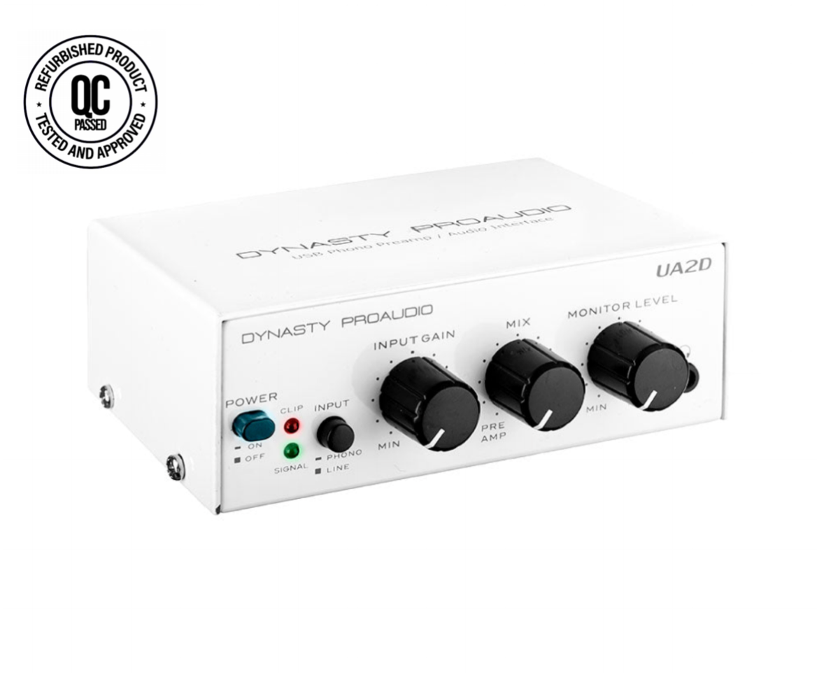(Outlet/Refurbished) UA2D USB Phono Preamp/Audio Interface with RIAA equalized low noise Moving Magnet A/D Converter