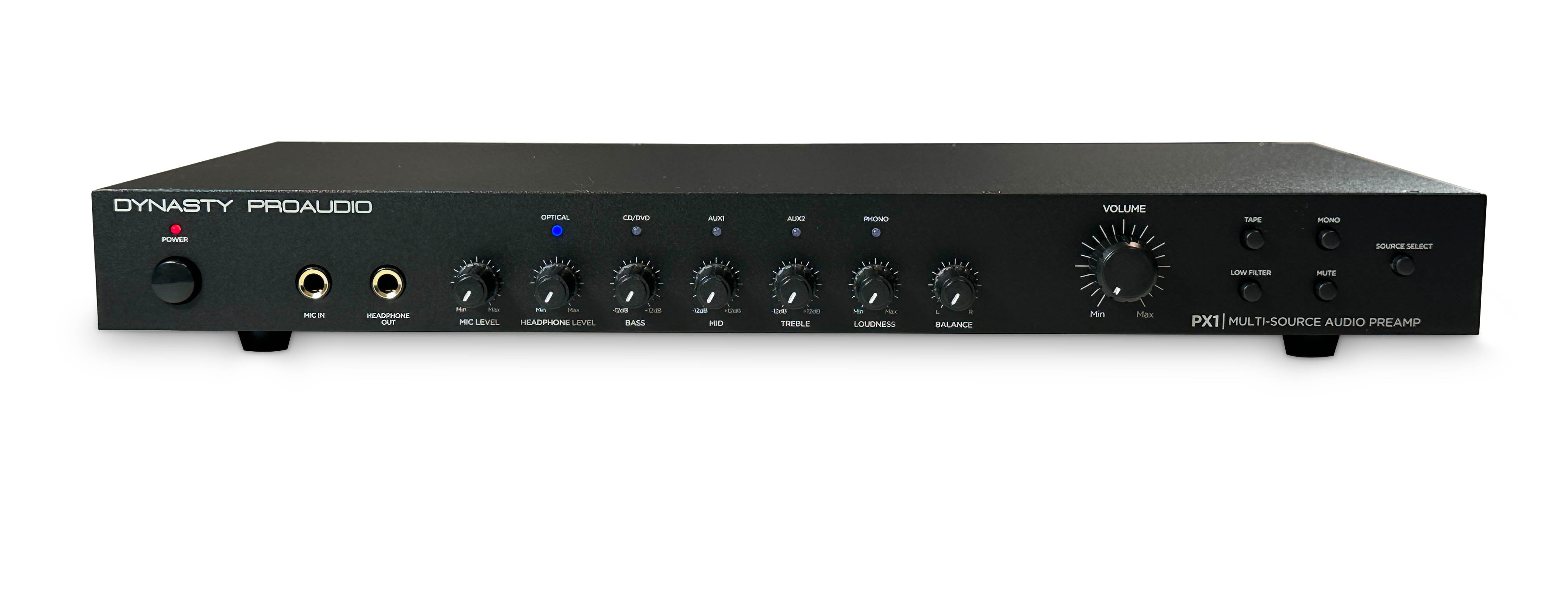 Dynasty ProAudio PX1 High Definition Multi-Source Home Audio Stereo Preamplifier