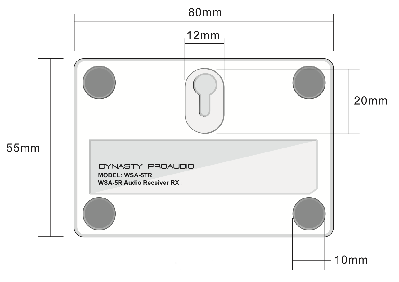 WSA-5R (For Version 1 ONLY) Wireless Audio Receiver (Not Work Standalone,Transmitter Sold Separately)