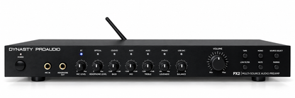 Dynasty ProAudio PX2 High Definition Multi-Source Hi-Fi Home Audio Stereo Preamplifier with Bluetooth 5.3 + USB DAC Interface built-in