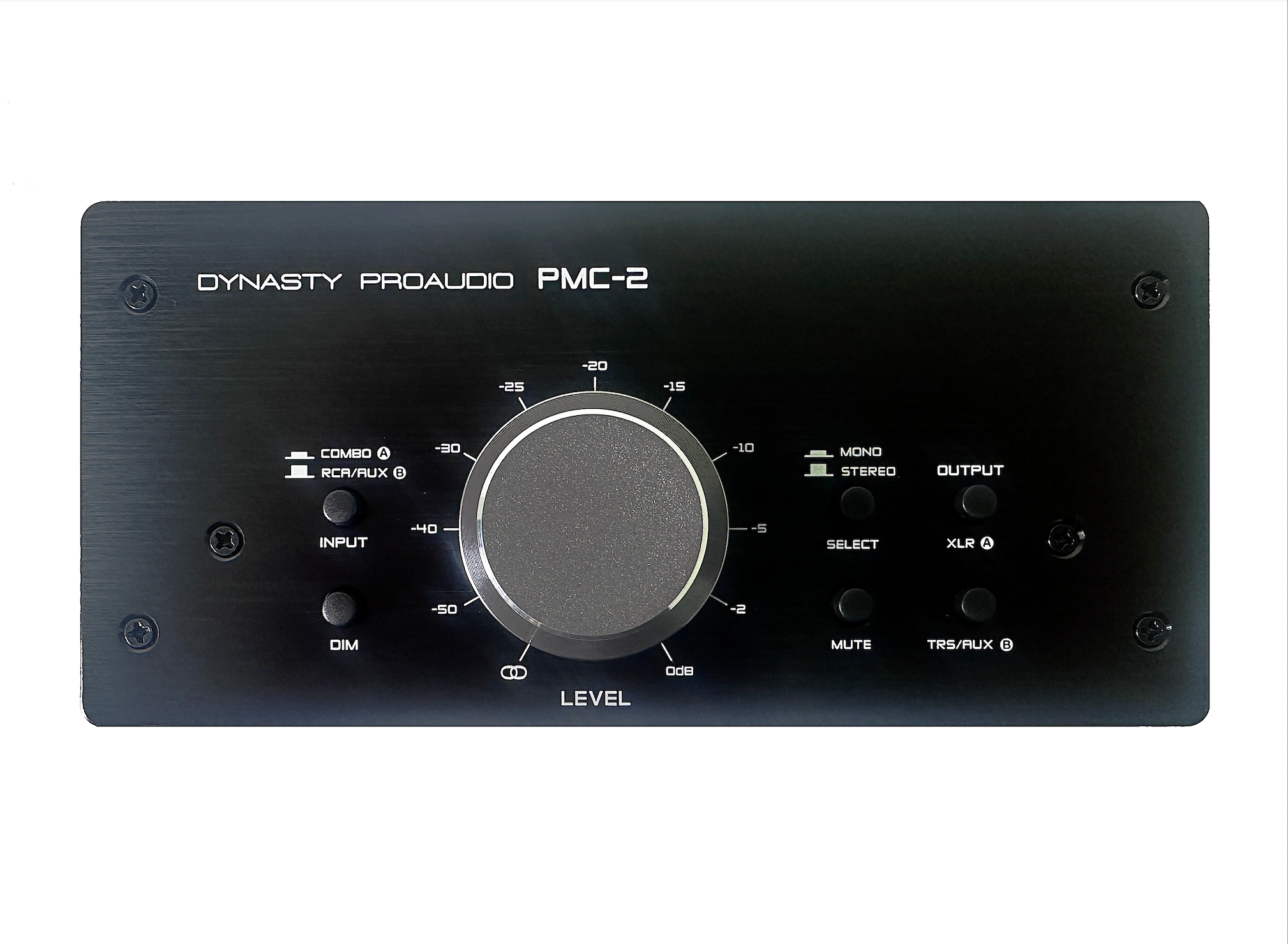 PMC-2  Premium Passive 2 x 2 Studio Monitor Volume Controller-Black